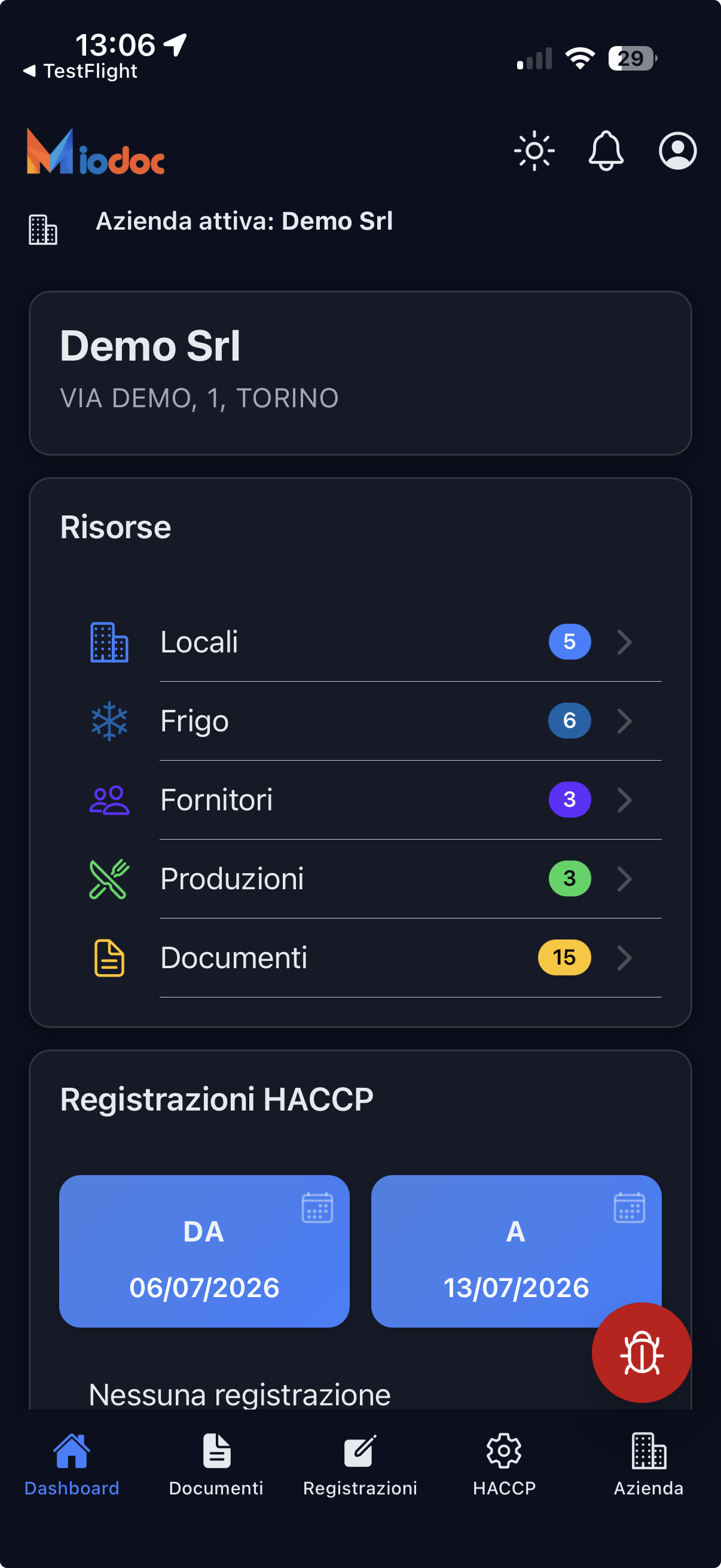Dashboard MioDOC