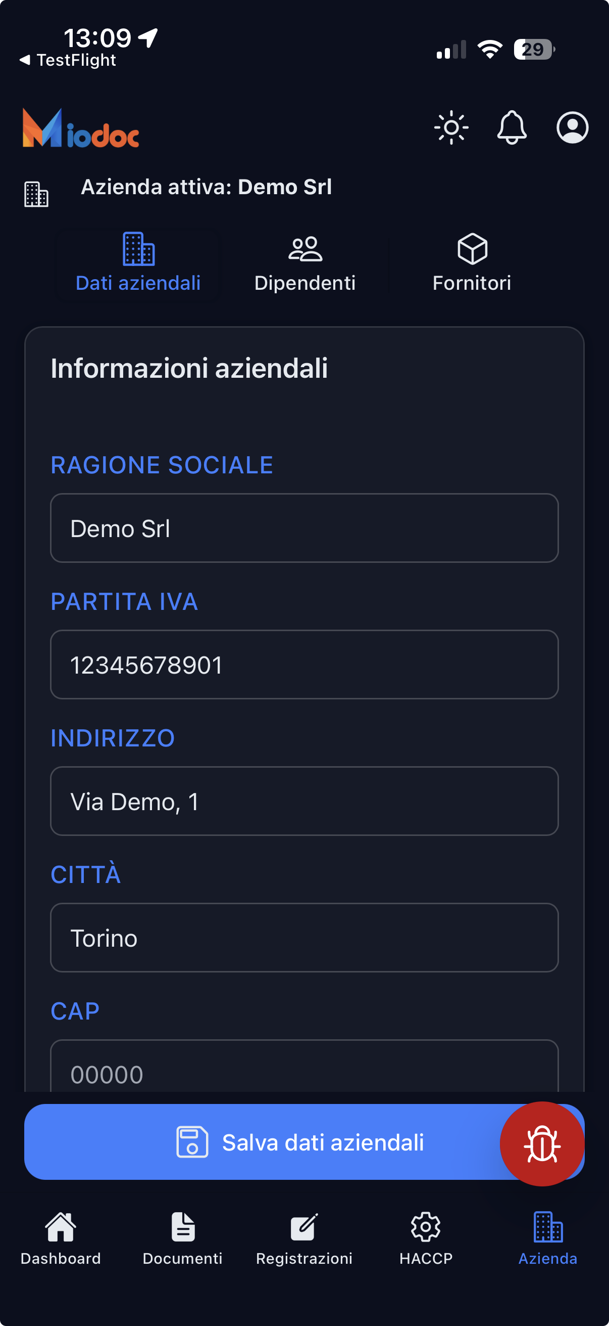 Profilo azienda